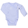 Боди для новорожденного "Be happy" с закрытыми ручками, цвет: голубой Размер 56-40 56-40 Цвет: голубой Товар сертифицирован инфо 13386d.
