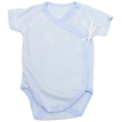 Боди для новорожденного "Be happy" с короткими рукавами, цвет: голубой Размер 56-40 Материал: 100% хлопок Товар сертифицирован инфо 13391d.