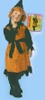 Карнавальный костюм "Ведьмочка" с поясом и колпак ведьмы инфо 13603d.